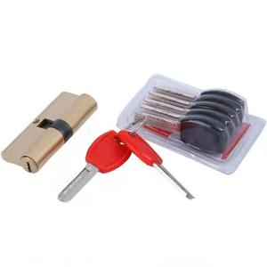 황동 도어 잠금 실린더 길어짐 65 70 80 90 mm 풀 사이즈 바이어스 잠금 코어 도난 방지 입구 잠금 부품