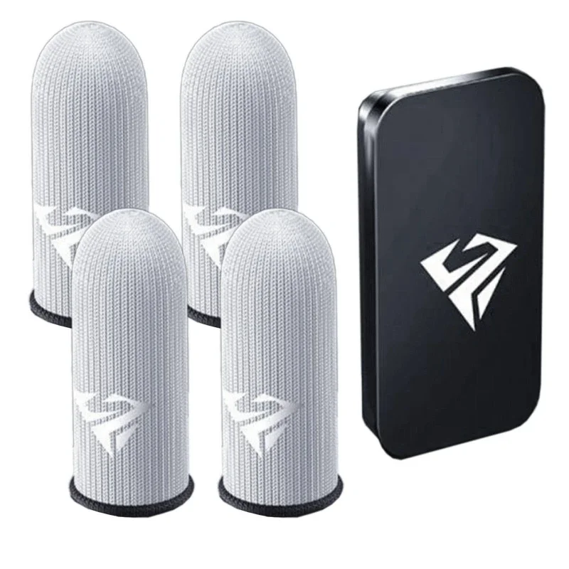 1 쌍 게이머 손가락 슬리브 Sweatproof 게이머 손가락 커버 모바일 게임용 터치 스크린 손가락 끝 슬리브