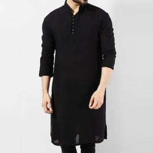 Abaya 남자 셔츠 긴 소매 드레스 이슬람 Chemise 우아한 Kaftan 가운 파키스탄 남자 인도 옷 이슬람 Eid 의류 S-5XL