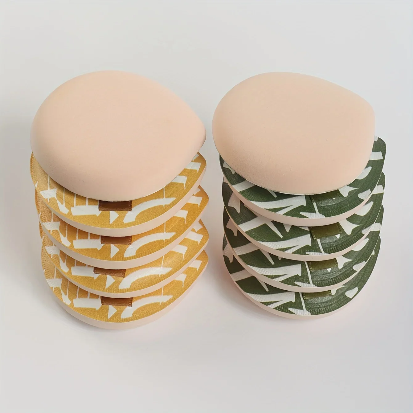 벨벳 메이크업 스펀지 - 크림 및 리퀴드 파운데이션용 듀얼 사용 |   비건 저자극성 컨투어링 도구 모든 피부 타입