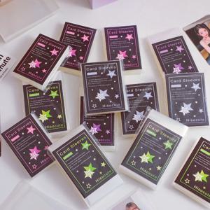 50~100개 KPOP 포토카드 슬리브 팩 - PVC 프리 - 쿨 클리어 탑로더 - 밀봉 가능 비밀봉 카드홀더 - 58*89mm 및 66*91mm