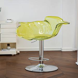 바 가구 꽃잎 바 의자, 북유럽 가구, 투명 바 의자, 실내 액세서리, 레스토랑 조절 가능 식사 의자