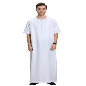 Thobe Dishdasha 남성용 Thawb Thoub 이슬람 아바야 다파 로브, 원피스 사우디 스타일 로브, 아랍 두바이 카프탄, 중동
