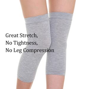 여성용 얇은 면 무릎 보호대 부드럽고 따뜻한 미끄럼 방지 탄력 스포츠 체육관 무릎 보호대 요가 댄스 트레이닝 러닝 관절 보호대