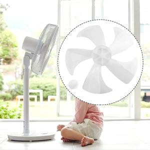 가정용 플라스틱 선풍기 블레이드 받침대 교체 부품용 너트 커버 포함, 14 인치, 355mm 스탠드 선풍기 또는 데스크 선풍기, 5 엽