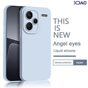 Xiaomi Redmi Note 13 13R 12 12T 12R Pro Plus Pro + Turbo 3 Discovery 5G 천사 눈 소프트 액체 실리콘 뒷면 커버 용 전화 케이스