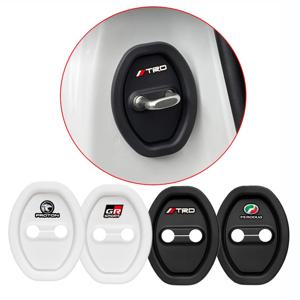 4pcs 유니버설 실리콘 자동차 도어 쿠션 충격 방지 음소거 충격 흡수 장치 차량 도어에 대 한 보호 래치 액세서리