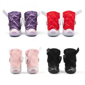 가을과 겨울용 애완동물 눈 부츠 소형견용 애완견 부츠 요크셔 테리어 슈나우저 강아지 액세서리