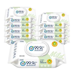 깨끗한나라 클린 손소독티슈 마일드 캡형 60매 10팩