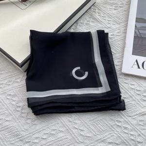 우아한 순색 사각 스카프 실크 여성 패션 봄 머리끈 다용도 면 스카프 다용도 올매치 넥타이