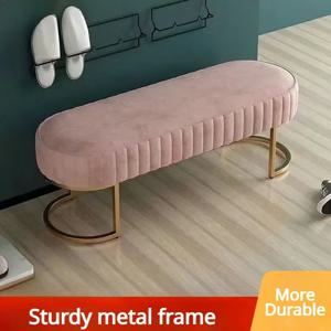 오토만 롱 소파 벤치, 북유럽 패브릭 신발 교환 벤치, 홈 출입구 복도 피팅 룸 의자