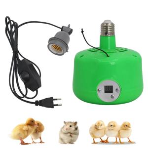 닭장 히터, 타이밍 닭 온열 램프, 스마트 온도 조절 병아리 부화기 히터 (가금류, 병아리, 파충류, 개, 고양이용)