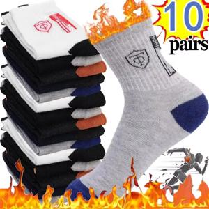 남성용 통기성 코튼 스포츠 스타킹, 대나무 섬유 양말, 땀 흡수 데오도란트 비즈니스, 가을 및 겨울, 10 -5-3 쌍