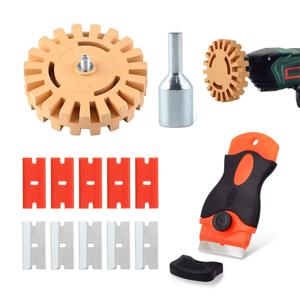 자동차 공압 고무 지우개 휠 패드 디스크 데칼 리무버 지우개 휠 자동 접착제 스티커 페인트 클리너 자동차 폴란드어 보조 도구