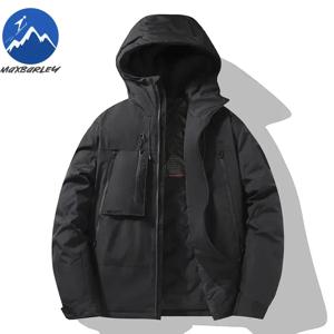 겨울 방풍 자켓 남자 야외 하이킹 방수 그래 핀 따뜻한 코튼 패딩 코트 커플의 패션 스키 두꺼운 파카