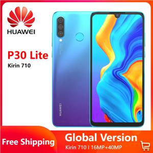 HUAWEI P30 Lite 스마트폰 안드로이드 폰 6.15인치 128GB ROM 6GB RAM 48MP+32MP 휴대폰 Google Play 잠금 해제 휴대폰