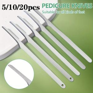 5/10/20개 전문가용 스테인리스 발 각질 제거기 세트 데드 라이트 베이지 흉터 제거, 발가락 및 틈새에 적합