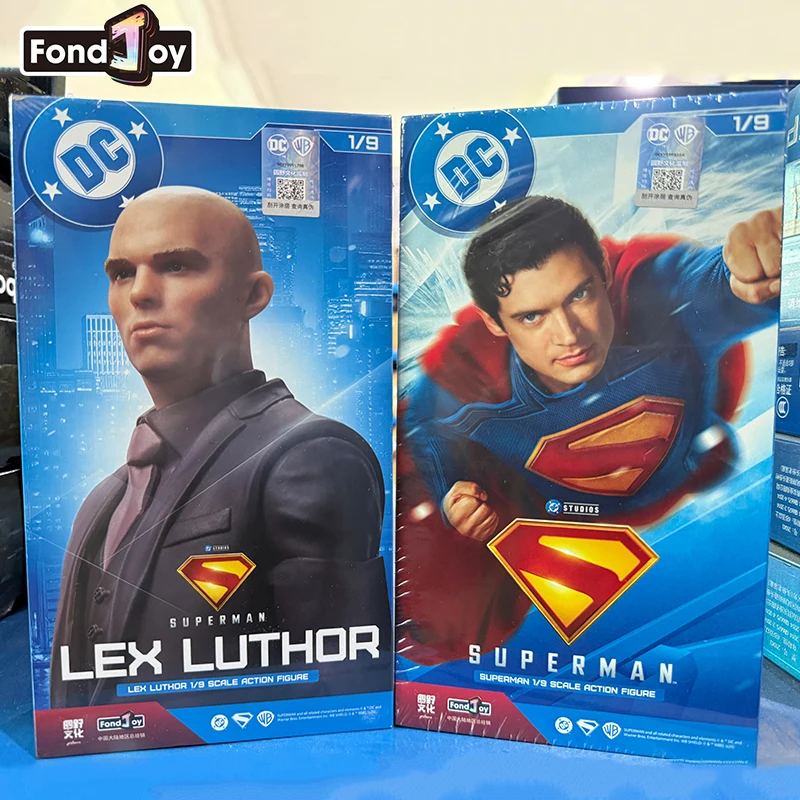 폰조이 뉴 슈퍼맨 렉스 루터 1/9 액션 피규어 DC 영화 버전 건의 새로운 슈퍼맨 피규어 장식품 (장난감 및 남자아이 선물용)