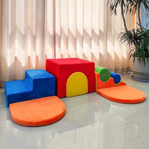 퍼프 어린이 소파 침실 모듈형 아동 소파 키즈룸 대형 소프트 플레이 소파 모던 블록 계단식 게임 소파