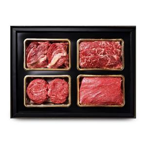 gift set_냉장 숙성한우 암소구이혼합세트 1호[꽃등심 400g+채끝 400g+불고기 400g+국거리400g]