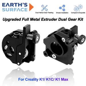 CREALITY K1 K1C 허밍버드 압출기 압출 메커니즘 키트(스테퍼 모터 포함)용 업그레이드된 풀 메탈 압출기 듀얼 기어 키트
