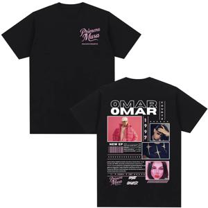 Omar Courtz Primera Musa 앨범 투어 Merch T 셔츠 남성 여성 의류 힙합 패션 T 셔츠 캐주얼 코튼 반팔 티셔츠