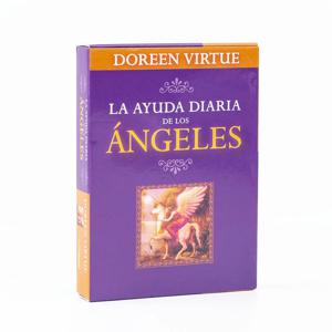 천사의 일일 지침 오라클 44 카드 데크 10.4*7.4cm 스페인어 버전 운명 운세 타로 보드 게임