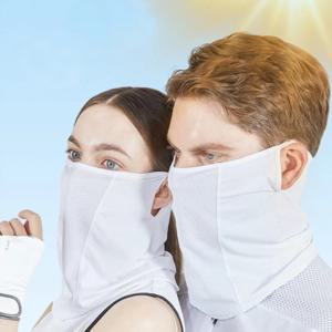 스퀘어 냉감 자외선차단마스크 쿨마스크 골프 자전거 스포츠 얼굴햇빛가리개