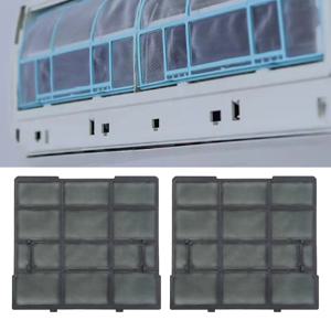 2 개/대 플라스틱 에어컨 필터 메쉬 실내 장치 교수형 먼지 스크린 가정용 에어컨 필터 액세서리