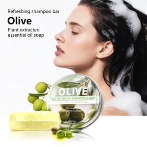 올리브 샴푸 바, 올리브 추출물 에센스 블랙 앤 소프트 샴푸, 딥 클렌징 핸드 비누, 올리브 오일 비누
