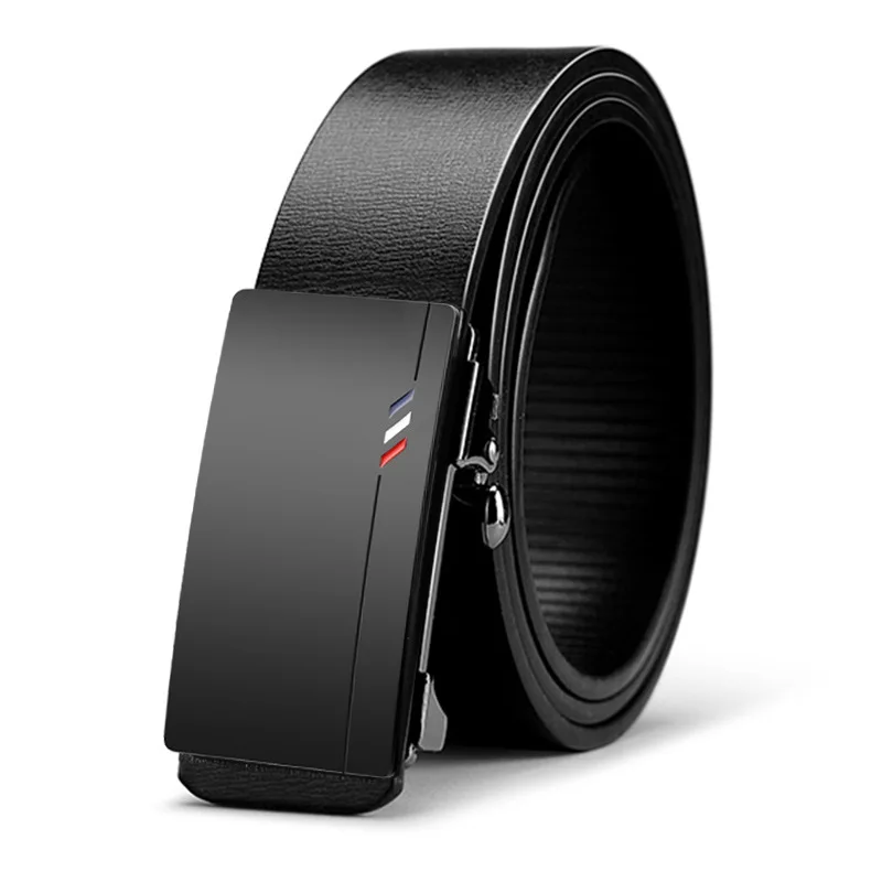 톱니 없는 자동 버클이 달린 남성용 패션 벨트, 비즈니스 정장 바지 선물, 하이 퀄리티 캐주얼 벨트