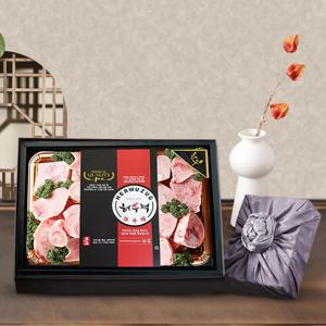 허우적 마장동 투뿔 한우 사골 선물세트 4kg 명절 보양식