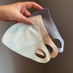 뜨거운 판매 통기성 얼음 실크 마스크 Traceless 안티 꽃가루 차양 마스크 Anti-UV 초박형 얼굴 베일 나들이