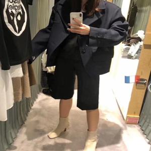 패셔너블한 슬림핏 다용도 오부 캐주얼 정장 바지 출퇴근용 신축성 없음 여성용 하이웨이스트 폴리에스터 섬유