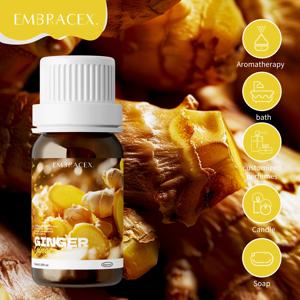 따뜻함 생강 에센셜 오일 바디용 100% 천연 생강 오일 헤어 스킨&디퓨저 캔들 만들기 온난화&매운 향기 10ml