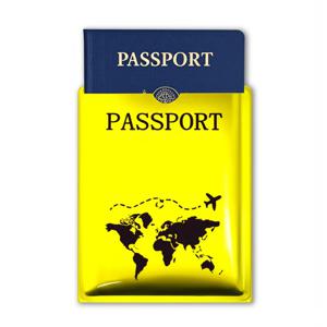 알루미늄 호일 RFID 여권 파우치 | 여권 카드 보호 슬리브 (초박형) | 여권 보호대 | 여행용 RFID 차단 지갑 (10.5x13.6cm)