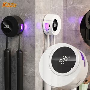 칫솔 홀더 LED 디스플레이가있는 자외선 충전식 칫솔 살균기 욕실 벽걸이 형 전동 칫솔 홀더