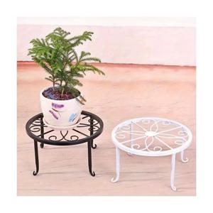 1 Pcs 금속 꽃 냄비 홀더 헤비 듀티 주철 식물 스탠드 키 큰 빈티지 꽃 냄비 홀더 실내 옥외 식물