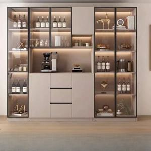 디스플레이 캐비닛 쇼케이스 야외 바 주방 보관 조직 와인 캐비닛 코너 유리 바 Lumineux Mobilier Furniture