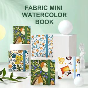 SeamiArt 6x6cm 미니 드로잉 노트 스케치북 수채화 그림을위한 색칠하기 책 300GSM 종이/20 시트 미술 용품