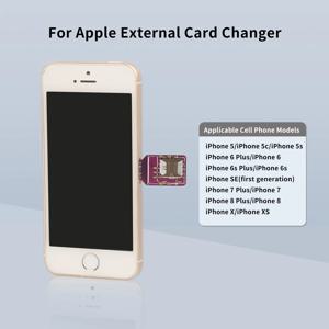 SIM 카드 어댑터 나노 SIM 카드 리더기, 안드로이드 폰 커넥터 어댑터, 휴대폰 액세서리, 아이폰 5, 6, 7, 8, X