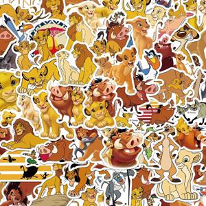 귀여운 디즈니 라이온 킹 애니메이션 스티커, 만화 데칼, DIY 물병, 노트북, 전화, 자동차, 클래식, 어린이 장난감 스티커, 10 개, 30 개, 50 개