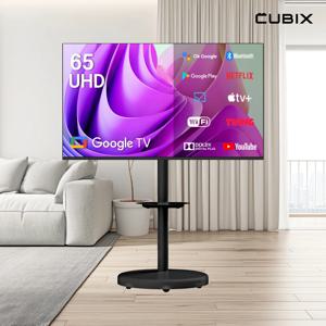 무빙큐빅스 블랙에디션 삼탠바이미 165cm 65인치 UHD 4K 스마트티비 셋트 이동식 TV 삼텐바이미 중소바이미