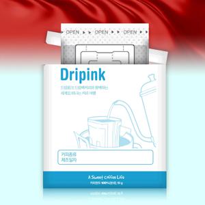 드립핑크 인도네시아 10g x 30봉 드립백커피 티백 커피백 산미없음 강한바디감 흙내음