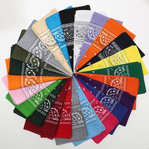 6팩 혼합 면 헤드스카프, 다기능 페이즐리 장식 사각 스카프, 페이즐리 패턴 야외 스포츠 벨트, 남녀공용