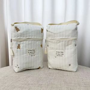 휴대용 유모차 기저귀 가방 퀼트 아기 기저귀 정리함 자수 엄마 가방 아기 용품 기저귀 가방 수납