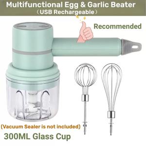 다기능 전기 마늘 다지기 USB 충전 계란 거품기 생강 양파 커터 케이크 베이킹 휴대용 무선 아기 음식 블렌더
