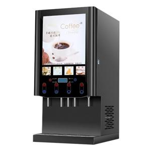 상업용 냉온 통합 밀크티 주스 인스턴트 커피 머신 완전 자동