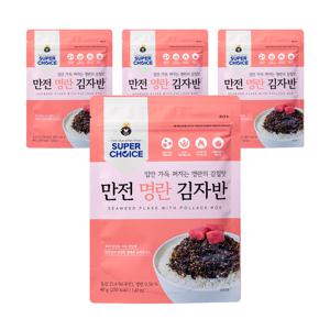 만전김 슈퍼초이스 만전 명란 김자반 40g, 4개