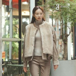 지스튜디오 25FW 메리노울혼방 메탈시어니트